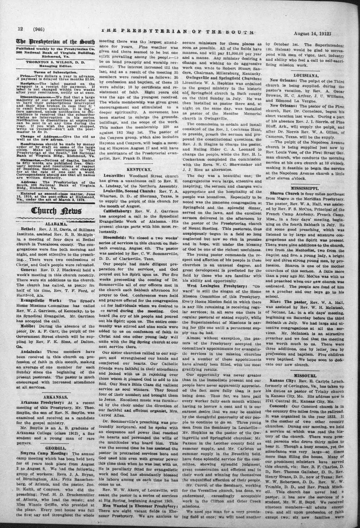 Smyrna Camp Meetings